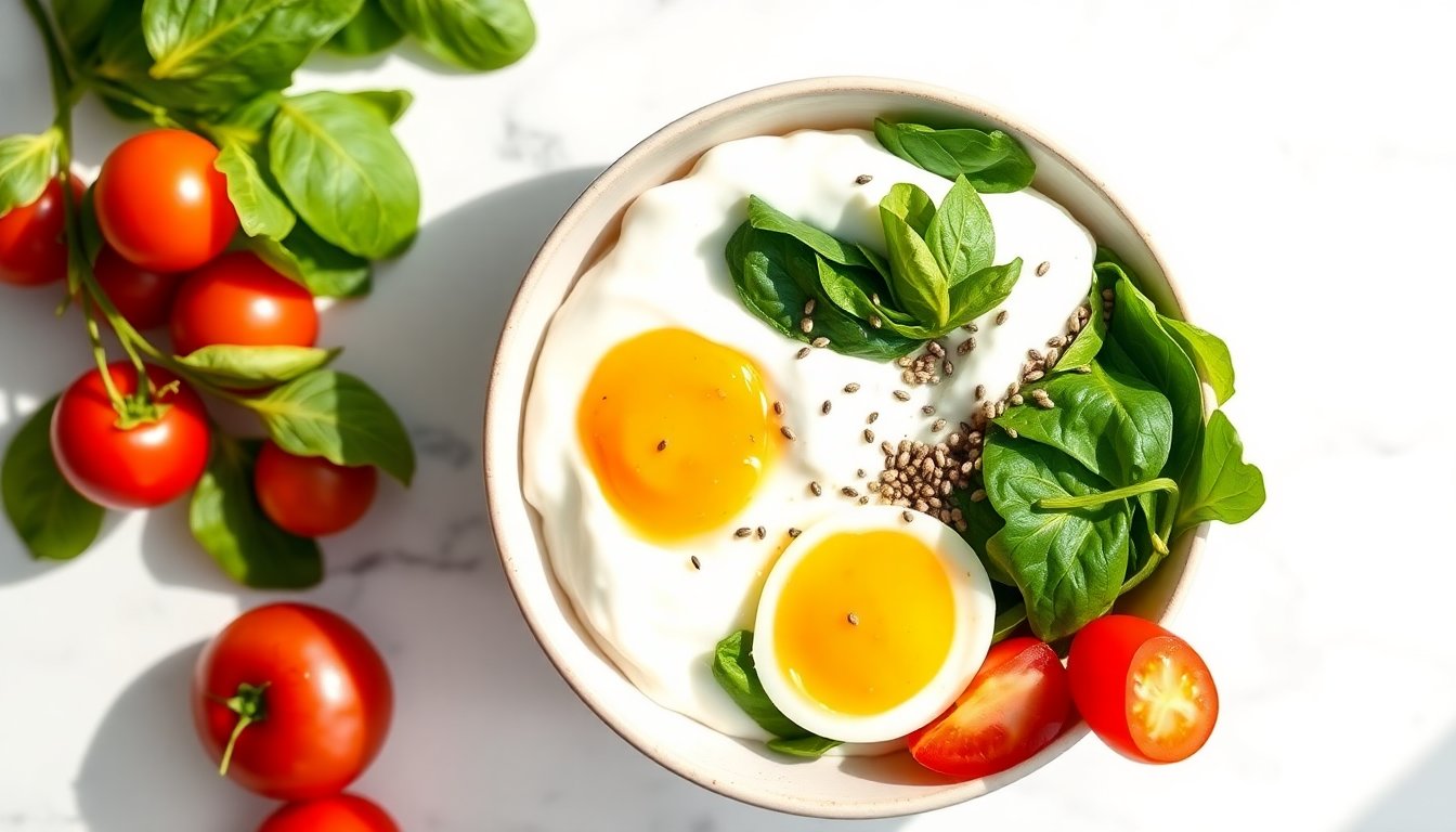 High protein PCOS breakfast bowl