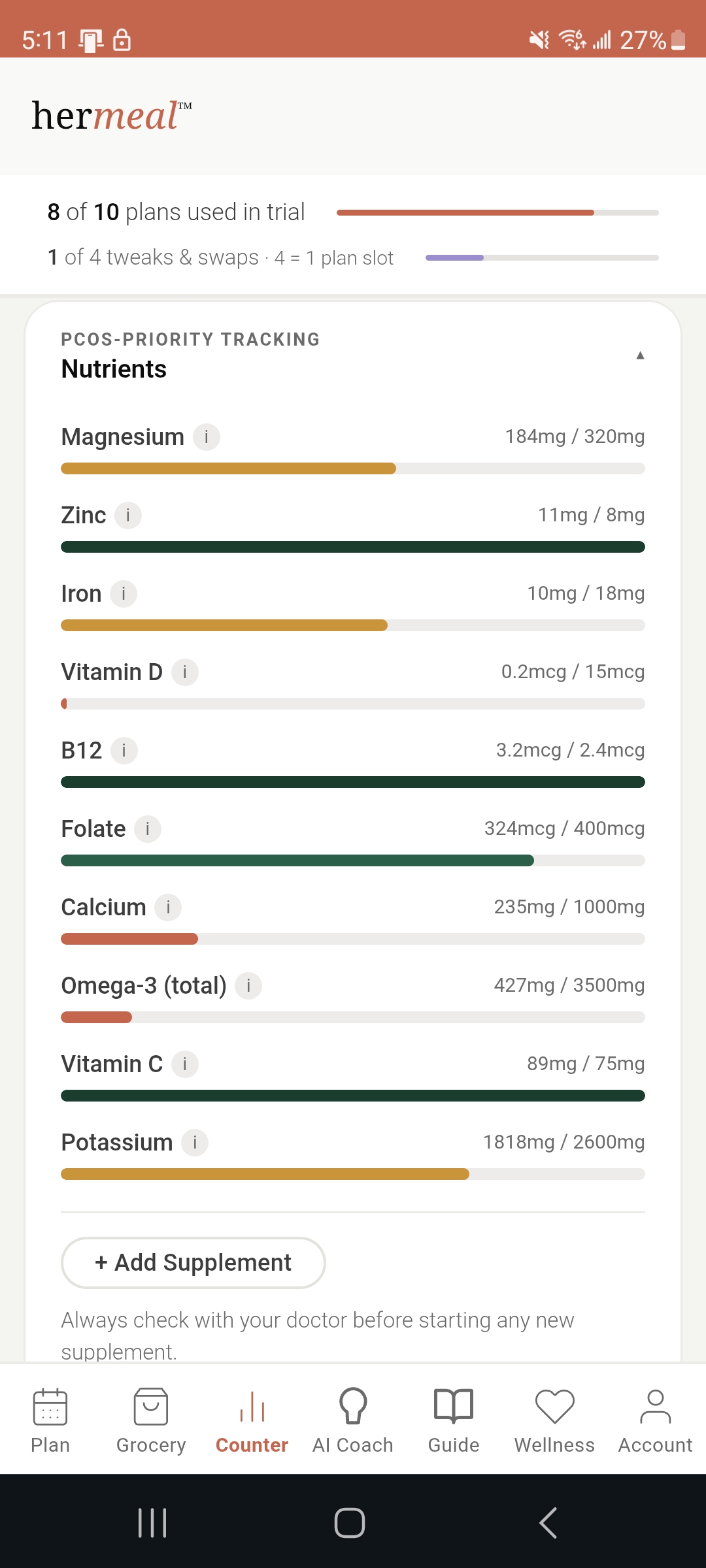 Nutrient tracker